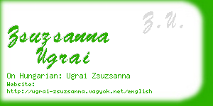 zsuzsanna ugrai business card